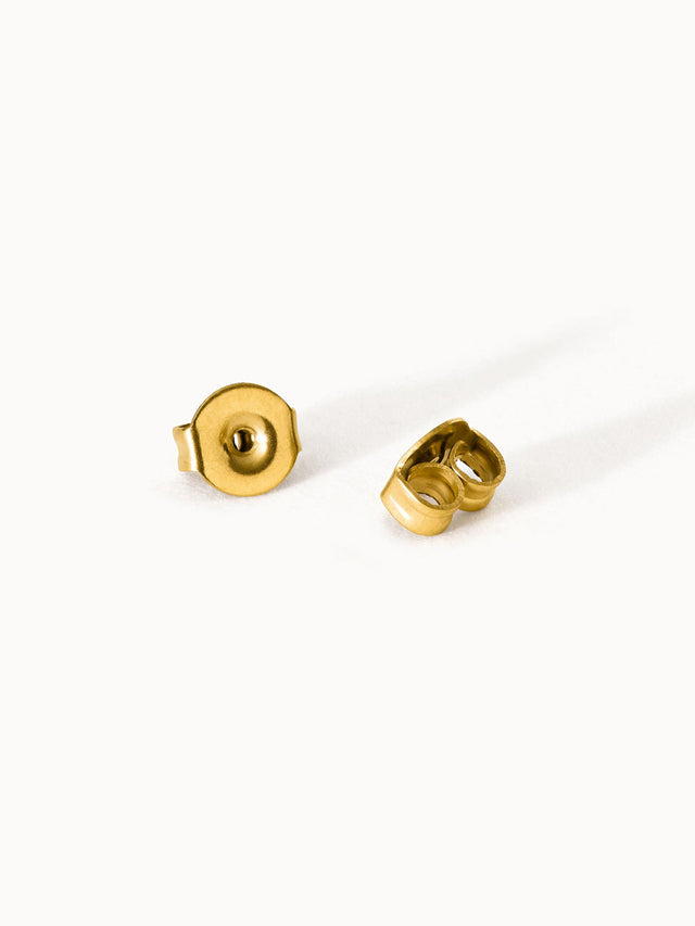 Ohrring Steckverschlüsse aus 18K Gold Edelstahl, minimalistisch und elegant, PURELEI Qualität, nickelfrei.
