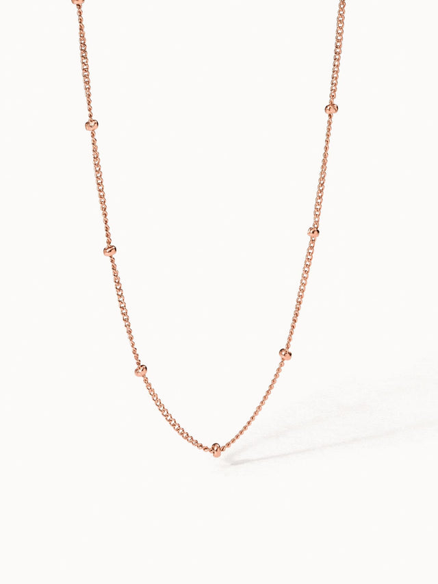 PURELEI Li’ili’i Kette in Roségold mit feinen Kugeln, elegant und minimalistisch für zeitlose Looks.
