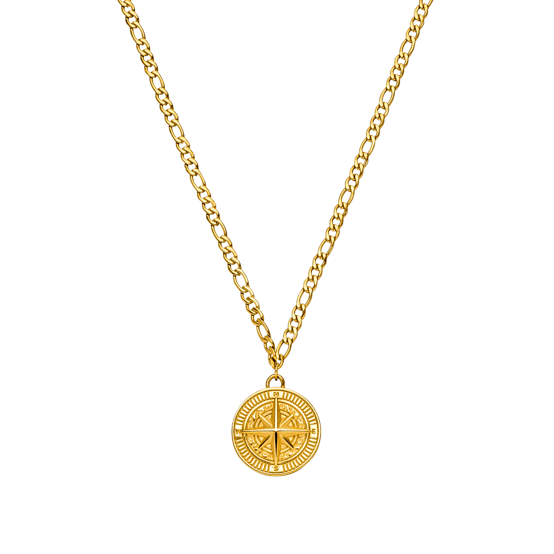 Goldene Kette mit detailliertem Anhänger von PURELEI, elegant und zeitlos.