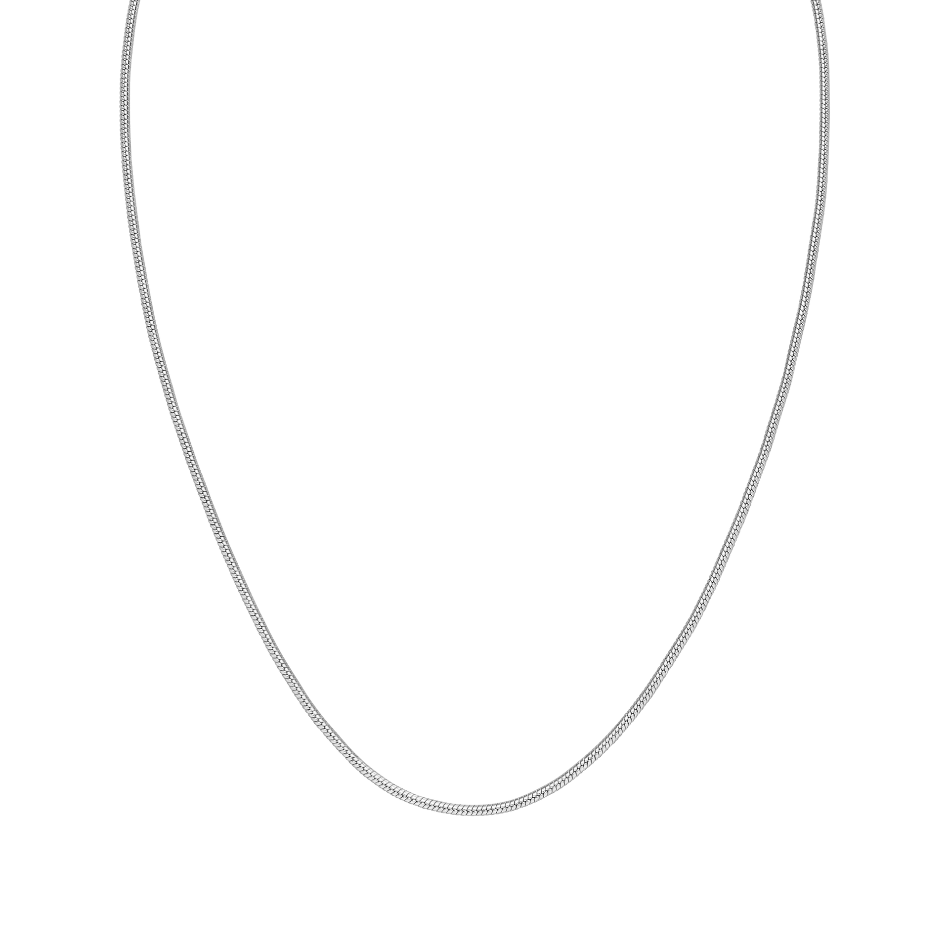 Silberne Kette mit feiner Struktur, elegant und zeitlos, von PURELEI.