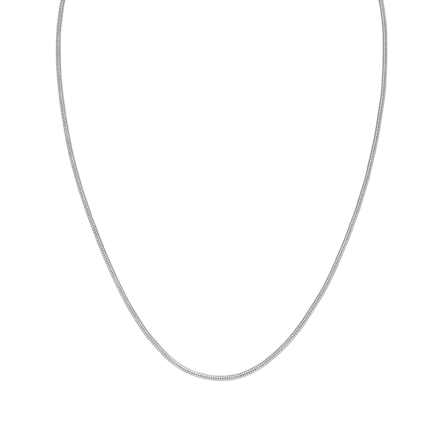 Silberne Kette mit feiner Struktur, elegant und zeitlos, von PURELEI.