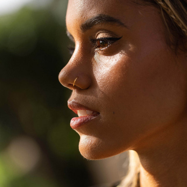 Basic Piercing Ring aus 18K vergoldetem Edelstahl, minimalistisch und elegant, PURELEI inspiriert von natürlicher Schönheit.