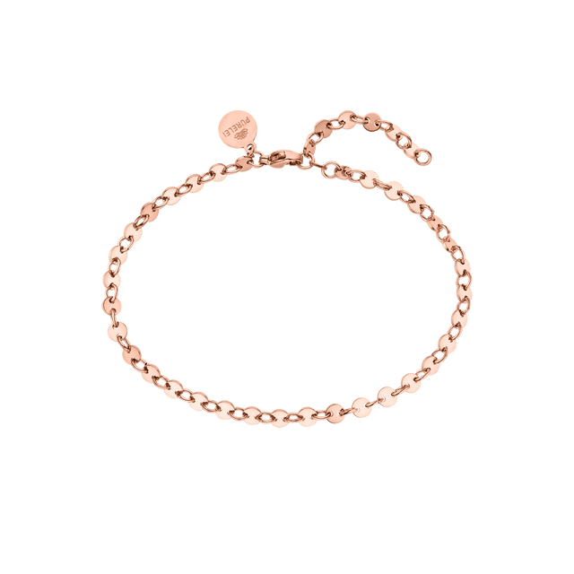 Roségoldenes Armband mit ovalen Gliedern, elegant und zeitlos – PURELEI.