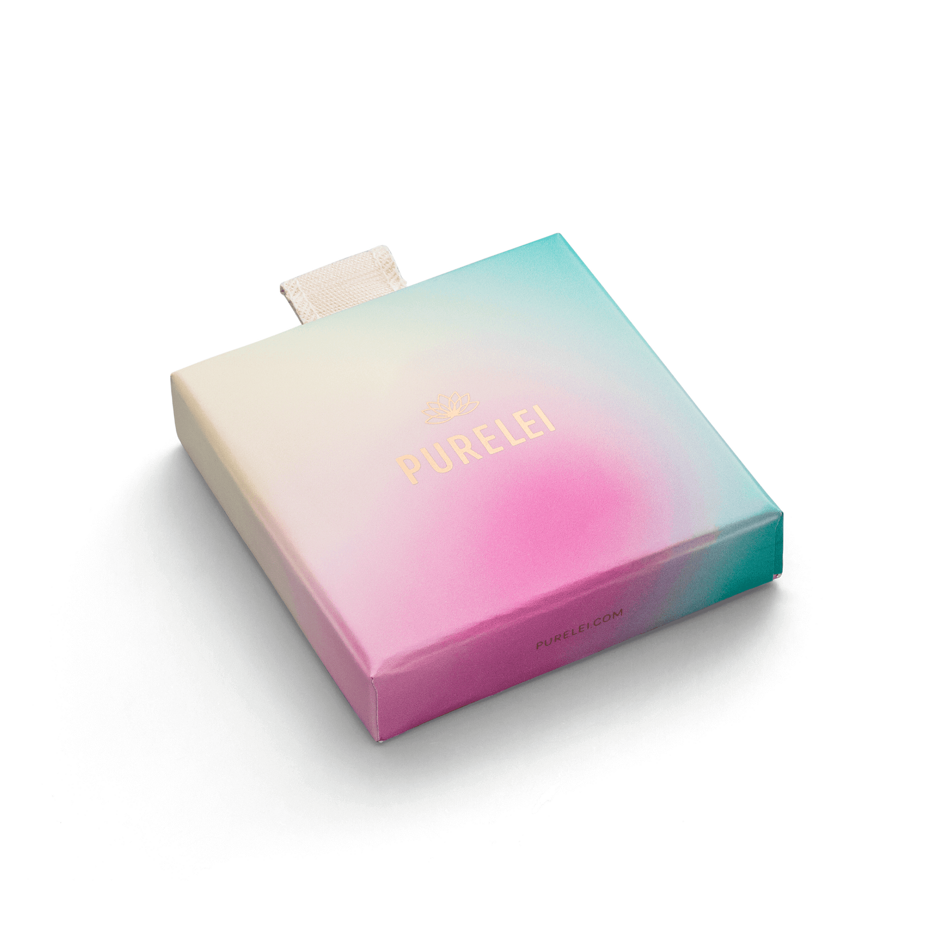 PURELEI Schmuckbox für Glace Kette mit sanften Farbverlauf in pastell, elegant und minimalistisch gestaltet