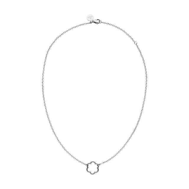 Bloom Kette von PURELEI, nickelfreie Silberkette mit filigranem Blütenanhänger, elegant und zeitlos.