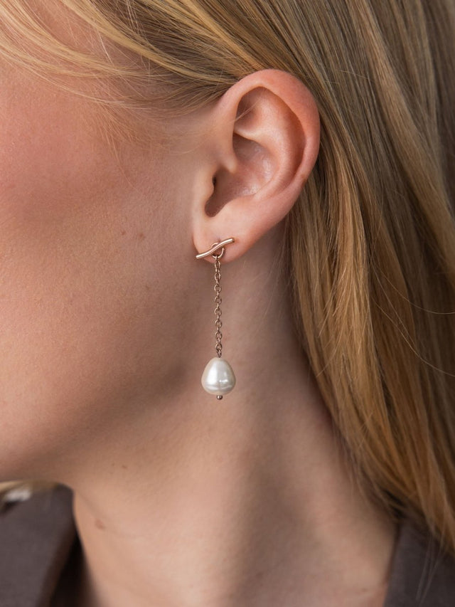 Drop Pearl Earrings - INT PURELEI
