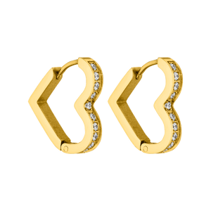 Glitter Heart Earring - INT PURELEI